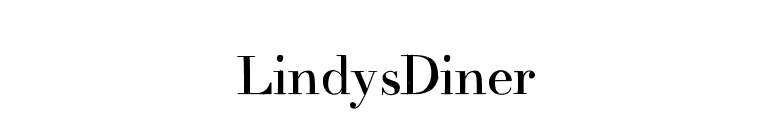 LindysDiner font preview