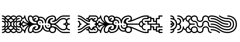 Line Dings (BRK) font preview