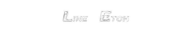 Line Etch font preview