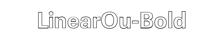LinearOu-Bold font preview