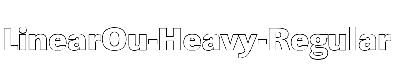 LinearOu-Heavy-Regular font preview