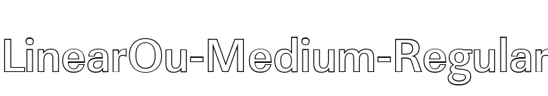LinearOu-Medium-Regular font preview