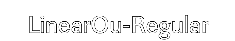 LinearOu-Regular font preview