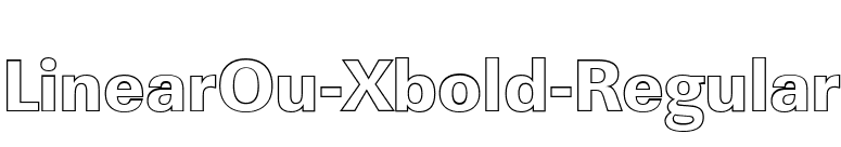 LinearOu-Xbold-Regular font preview