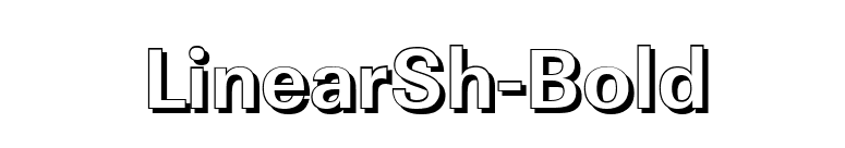 LinearSh-Bold font preview