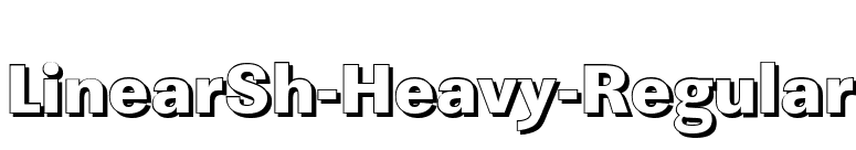 LinearSh-Heavy-Regular font preview