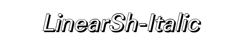 LinearSh-Italic font preview