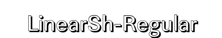 LinearSh-Regular font preview