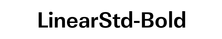 LinearStd-Bold font preview