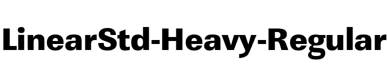 LinearStd-Heavy-Regular font preview