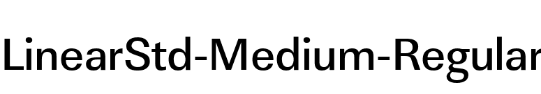 LinearStd-Medium-Regular font preview