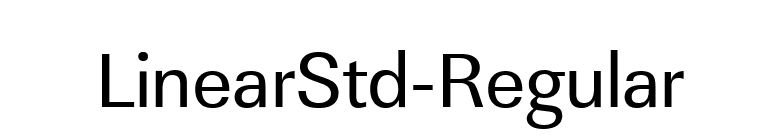 LinearStd-Regular font preview