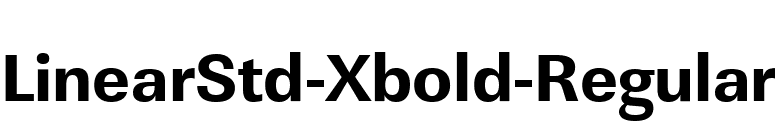 LinearStd-Xbold-Regular font preview