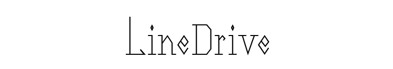 LineDrive font preview