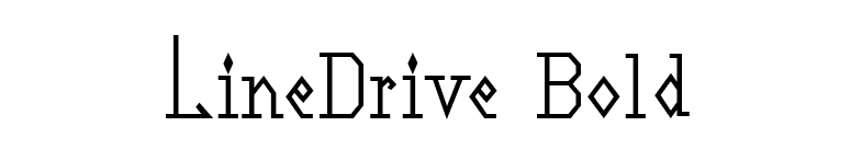 LineDrive Bold font preview