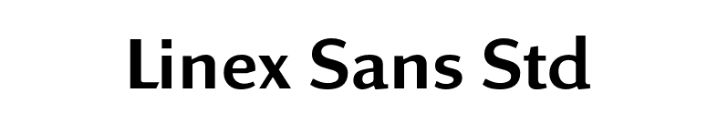 Linex Sans Std font preview