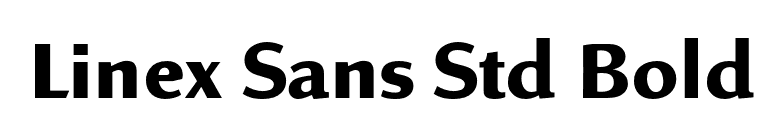 Linex Sans Std Bold font preview