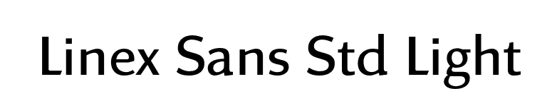 Linex Sans Std Light font preview