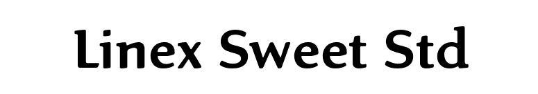Linex Sweet Std font preview