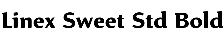 Linex Sweet Std Bold font preview