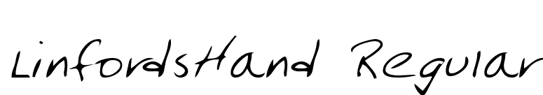 LinfordsHand Regular font preview