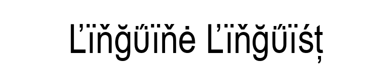 Linguine Linguist font preview