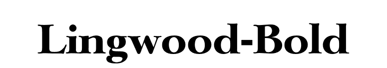 Lingwood-Bold font preview