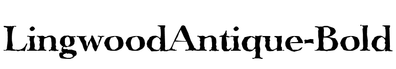 LingwoodAntique-Bold font preview