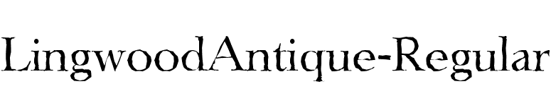 LingwoodAntique-Regular font preview
