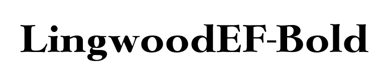 LingwoodEF-Bold font preview