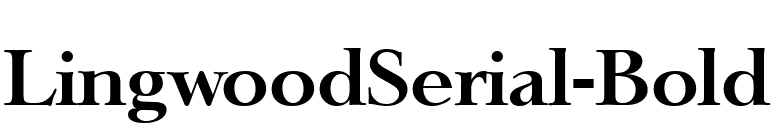 LingwoodSerial-Bold font preview