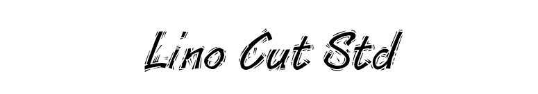 Lino Cut Std font preview