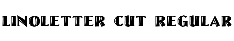 LinoLetter Cut Regular font preview