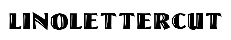 LinoLetterCut font preview