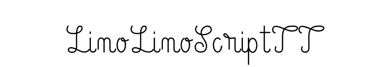 LinoLinoScriptTT font preview
