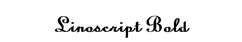 Linoscript Bold font preview