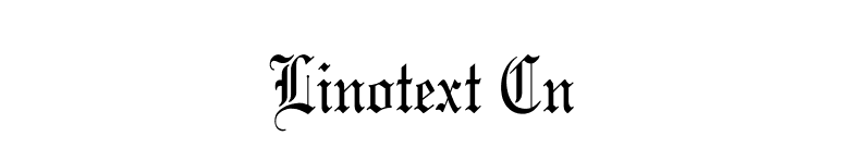 Linotext Cn font preview