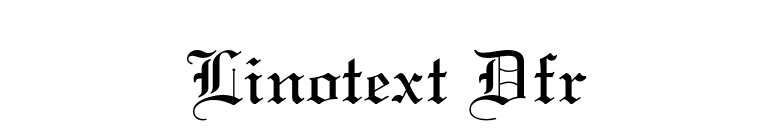 Linotext Dfr font preview