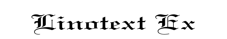 Linotext Ex font preview