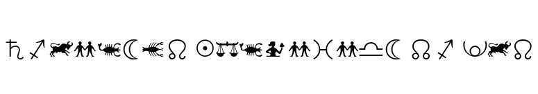 Linotype Astrology Pi One font preview