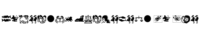 Linotype Astrology Pi Two font preview