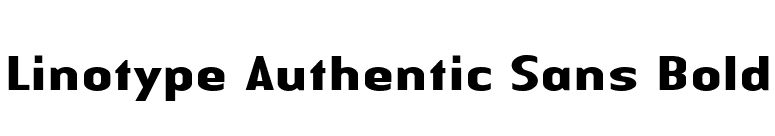 Linotype Authentic Sans Bold font preview
