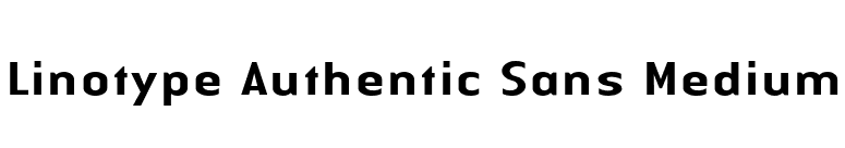 Linotype Authentic Sans Medium font preview