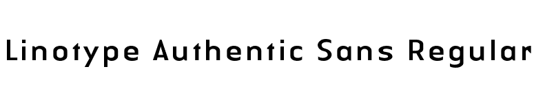 Linotype Authentic Sans Regular font preview