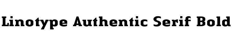 Linotype Authentic Serif Bold font preview