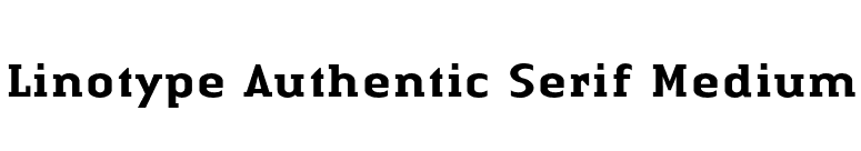 Linotype Authentic Serif Medium font preview