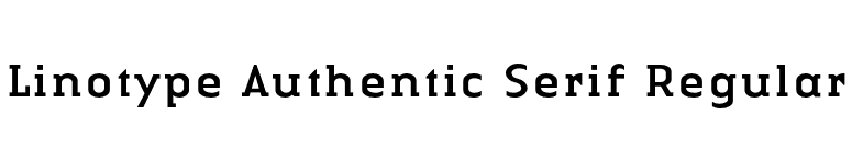 Linotype Authentic Serif Regular font preview
