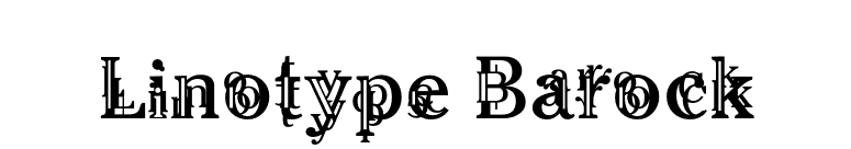 Linotype Barock font preview