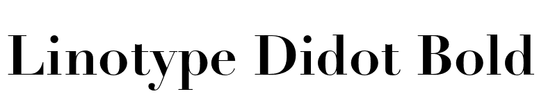 Linotype Didot Bold font preview
