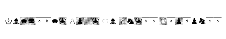 Linotype Game Pi Chess Draughts font preview